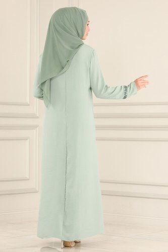 moda selvim Dress ASM2579 Sea Green - Thumbnail