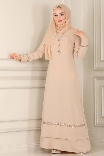 moda selvim ASM2579 فيزيون فستان - Thumbnail