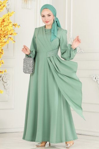 moda selvim DRESS ASM2597 Oil - Thumbnail