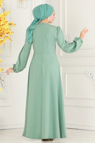 moda selvim DRESS ASM2597 Oil - Thumbnail
