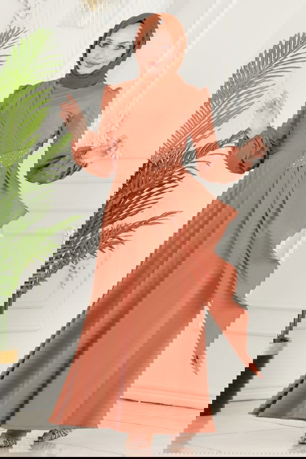 Modaselvim NET 20%+20% DISCOUNT IN THE CARD Dress ASM2597 Salmon