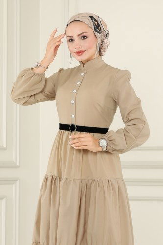 moda selvim ASM2613 فيزيون فستان - Thumbnail