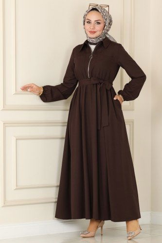 A.S.M. - Dress ASM2619 Brown