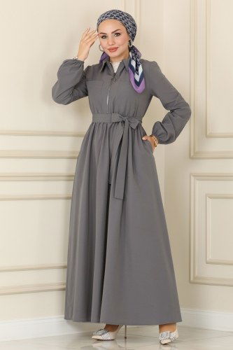 A.S.M. - Dress ASM2619 Gray