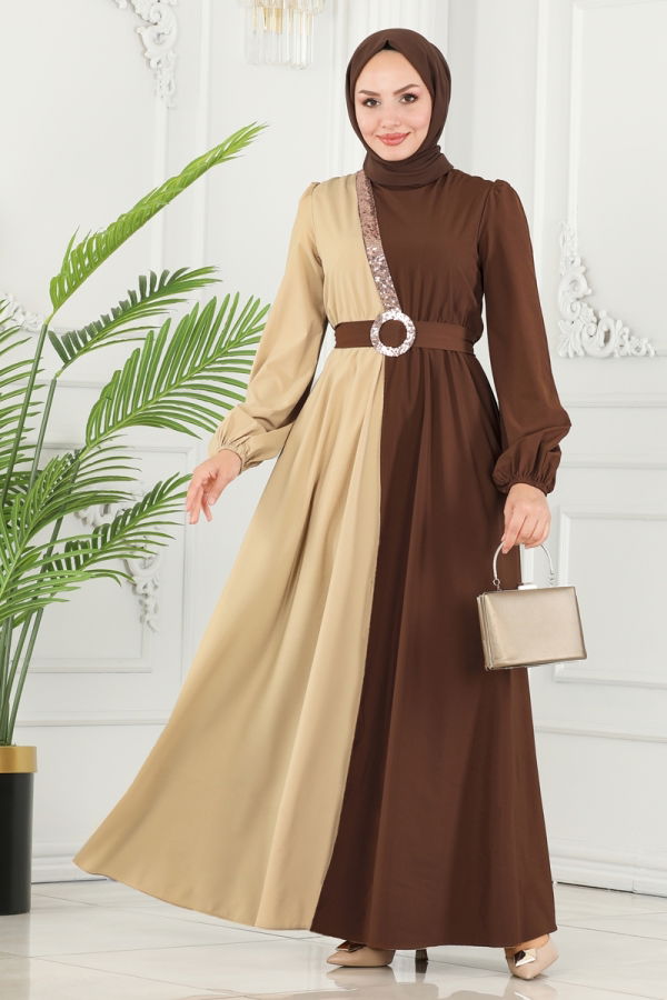 Dress ASM2674 Vision&Brown - 1