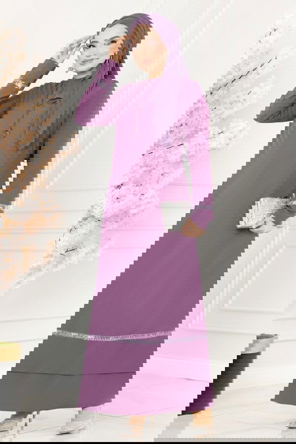 Modaselvim Dress Dress ASM2682 Lilac