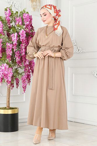 moda selvim Dress ASM2683 Vision - Thumbnail