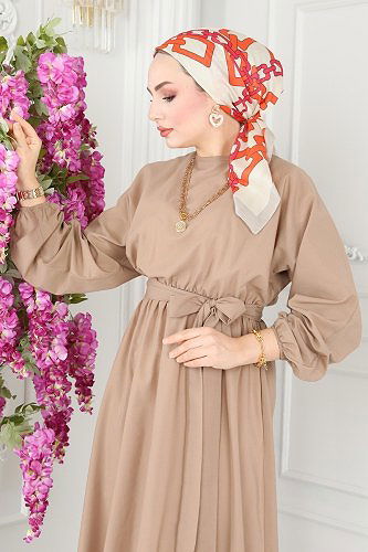 moda selvim Dress ASM2683 Vision - Thumbnail