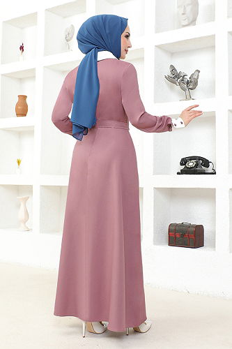 moda selvim DRESS ASM2687-M Rose Dried - Thumbnail