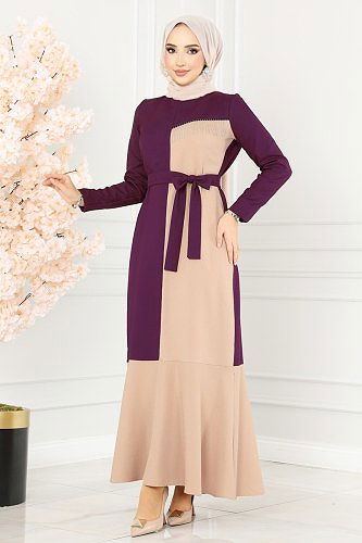 moda selvim الفستان توتي ASM2692 - Thumbnail