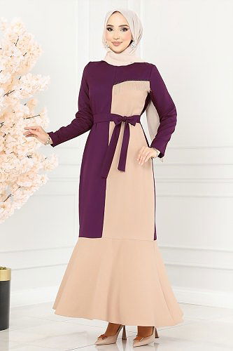 moda selvim الفستان توتي ASM2692 - Thumbnail