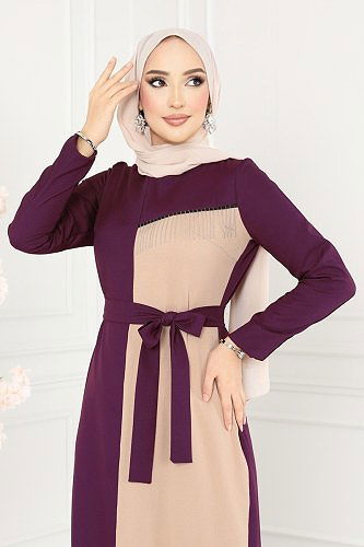 moda selvim الفستان توتي ASM2692 - Thumbnail