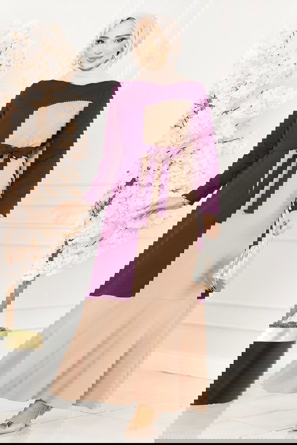 Modaselvim خصم صافٍ20%+20% في سلة التسوق الفستان توتي ASM2692