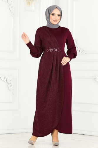 A.S.M. - Dress ASM2721 Burgundy