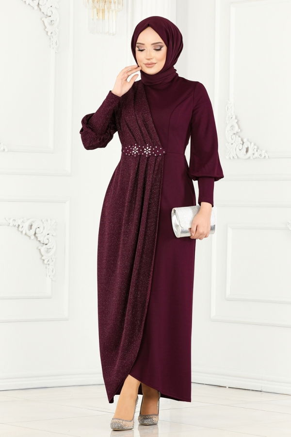 Dress ASM2721 Damson - 1