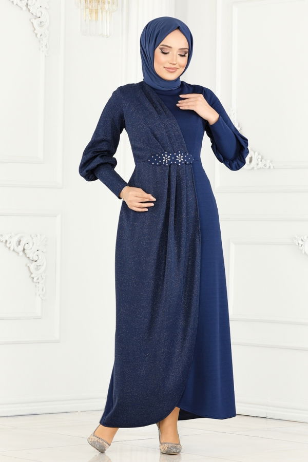 Modaselvim BIG SEASON DISCOUNT Dress ASM2721 Navy Blue