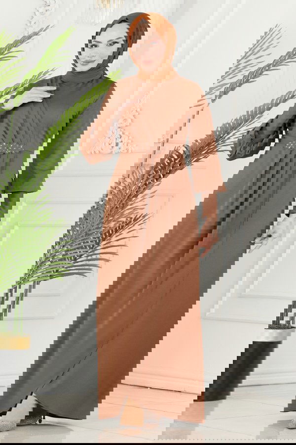 Modaselvim الفساتين الفستان عسلي فاتح ASM2723