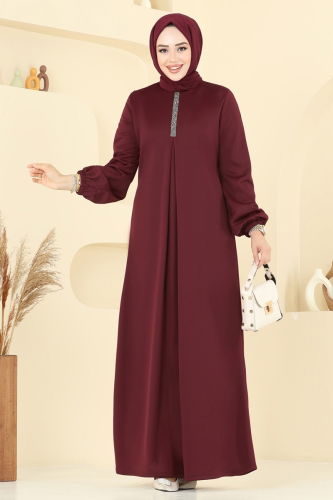 A.S.M. - Dress ASM2824 Burgundy