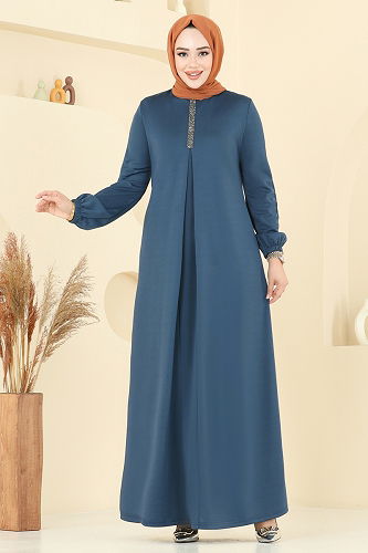 moda selvim الفستان بترولي ASM2824 - Thumbnail