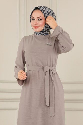 moda selvim Dress ASM8079 Vision - Thumbnail