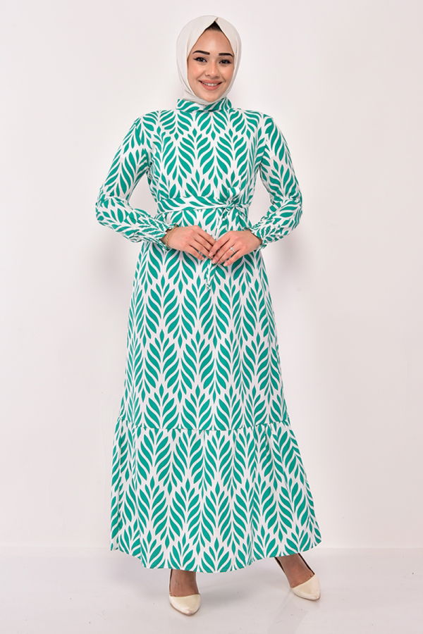 Modaselvim الفساتين الفستان أخضر EFL12203-M