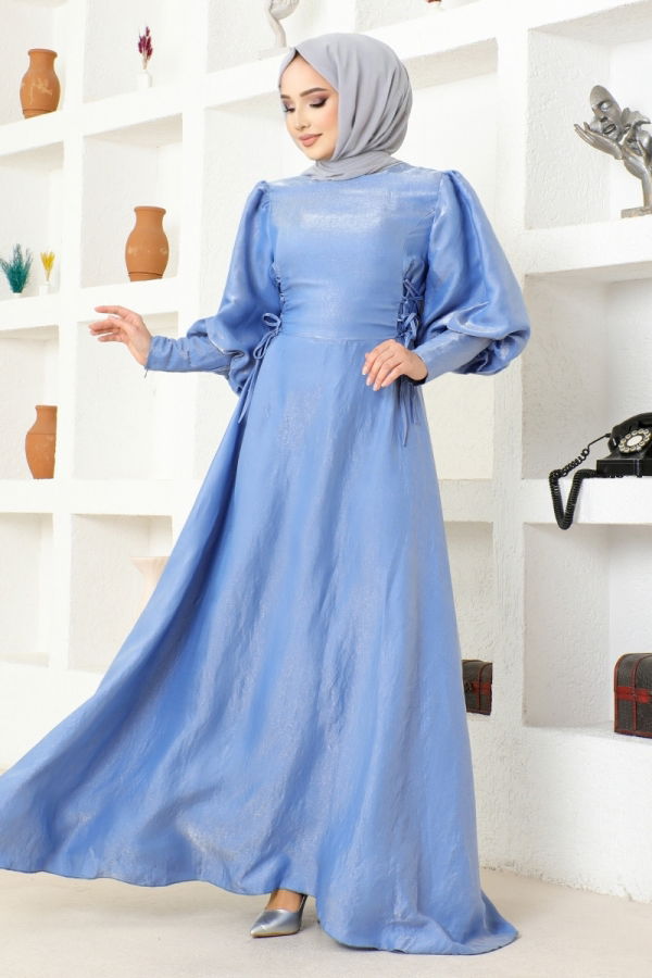 Modaselvim NET 20%+20% DISCOUNT IN THE CARD DRESS END5583-M Blue