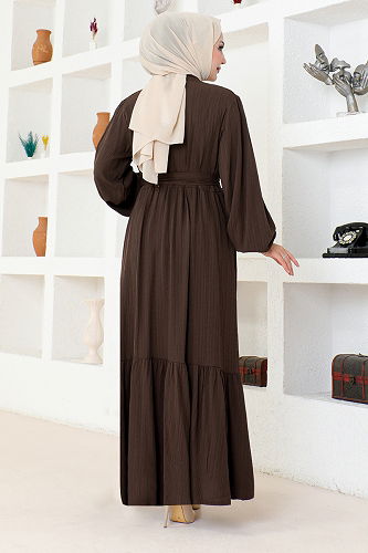 moda selvim DRESS HBS2459-M Coffee - Thumbnail