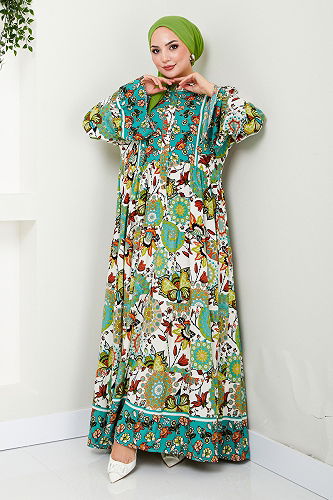 moda selvim DRESS MDP7113-M Green - Thumbnail