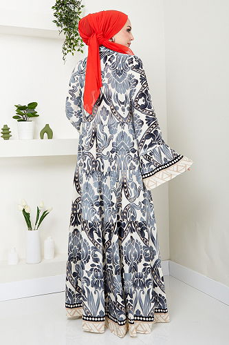 moda selvim DRESS MDP7114-M Black Crocodile - Thumbnail