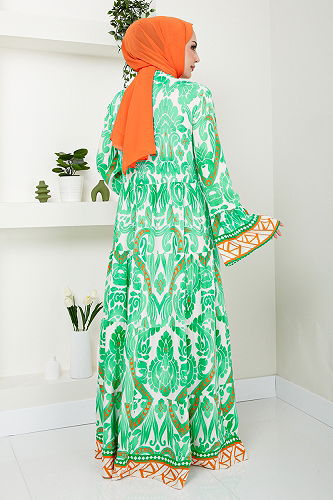 moda selvim DRESS MDP7114-M Green - Thumbnail