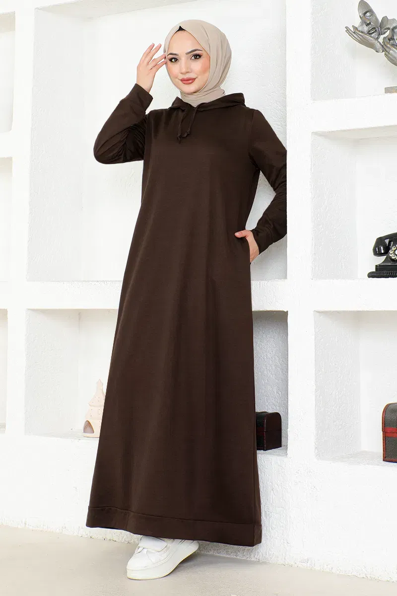 MRV M.S.L. - DRESS MSL0045-M Coffee