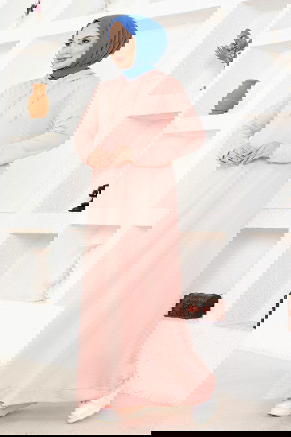 Modaselvim NET 20%+20% DISCOUNT IN THE CARD Dress MSL0045 Powder