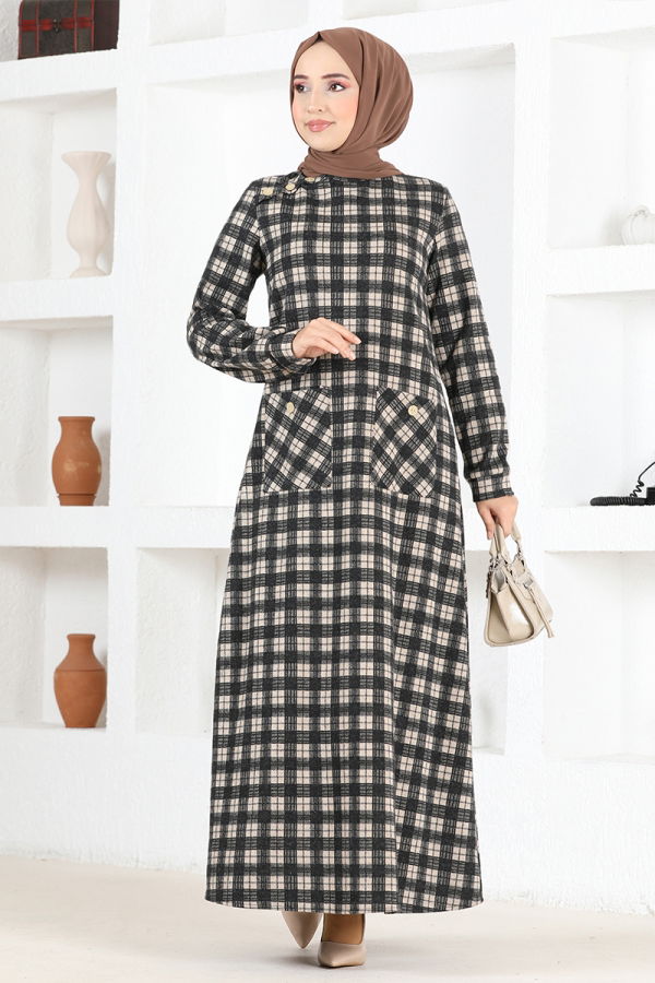 Modaselvim NET 20%+20% DISCOUNT IN THE CARD Dress MSL1566-M Vision