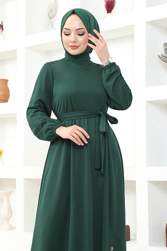 moda selvim DRESS MSL202-M Emerald - Thumbnail