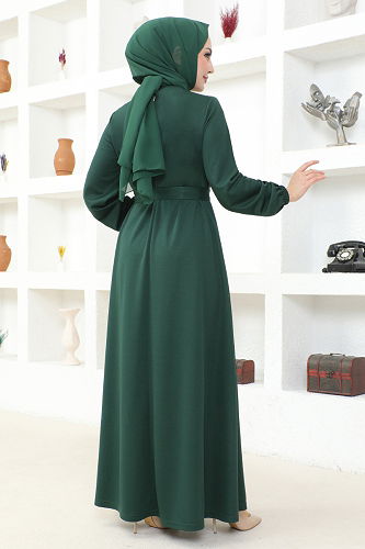 moda selvim DRESS MSL202-M Emerald - Thumbnail