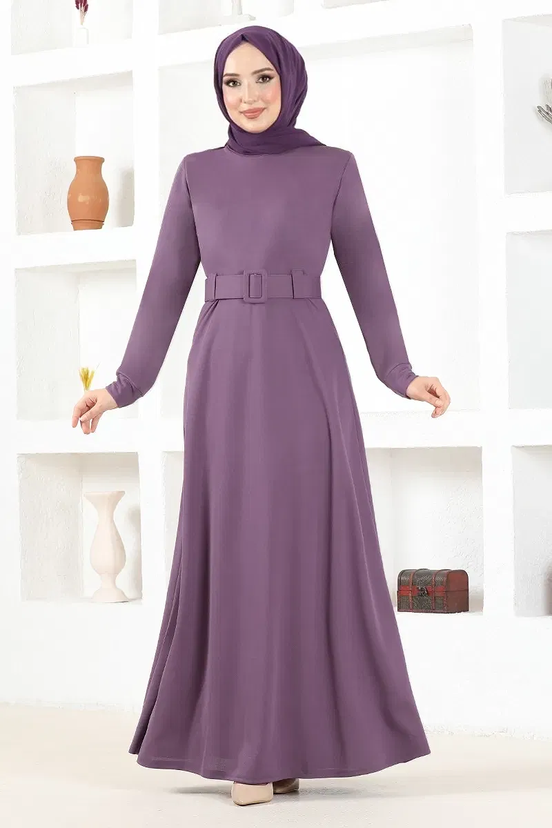 moda selvim DRESS MSL3010-M Dark Lilac - Thumbnail