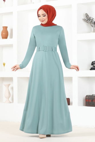 moda selvim Dress MSL3010 Mint - Thumbnail