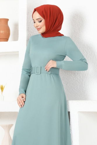 moda selvim Dress MSL3010 Mint - Thumbnail