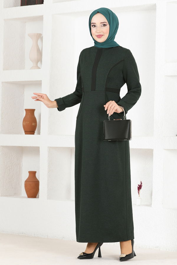 Modaselvim Dress DRESS NYA2661-M Emerald