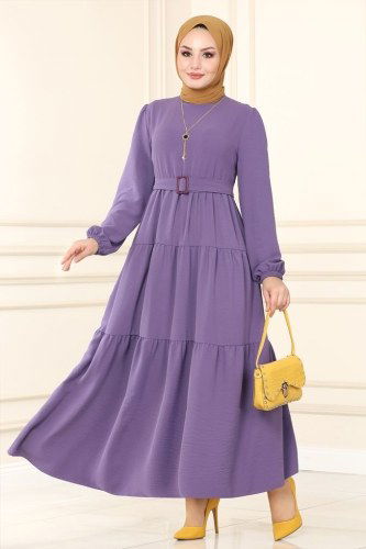 P.L. - Dress PL302 light lilac