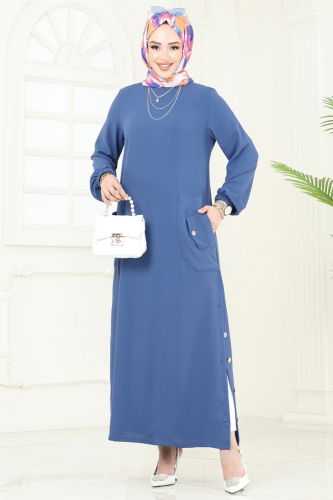 P.L. - Dress PL4346 Indigo