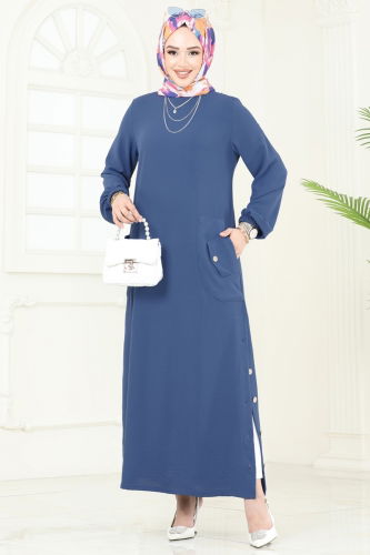P.L. - Dress PL4346 Indigo