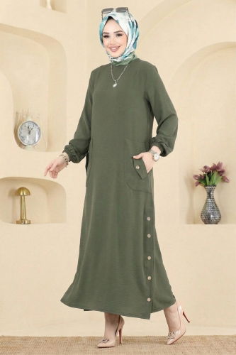 P.L. - Dress PL4346 Khaki