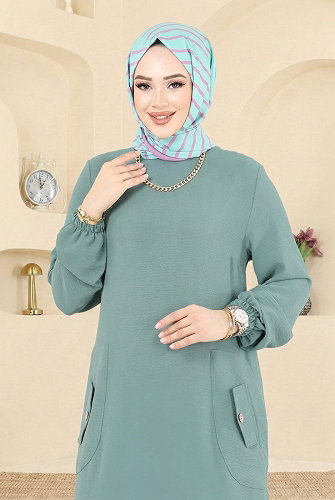 moda selvim Dress PL4346 Mint - Thumbnail