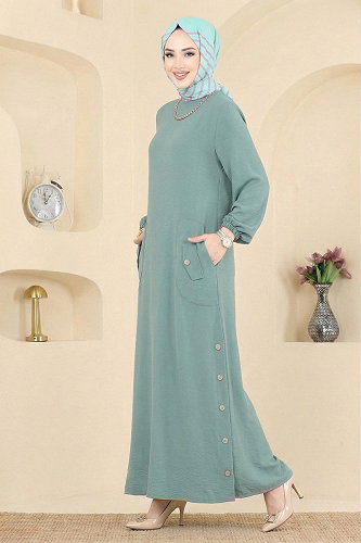 moda selvim Dress PL4346 Mint - Thumbnail