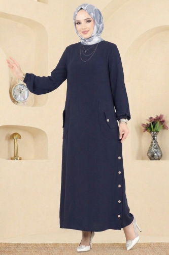 P.L. - Dress PL4346 Navy Blue