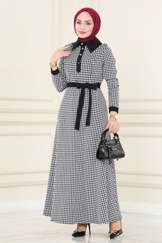 P.L. - Dress PL9048 Goosefoot Ecru & Black