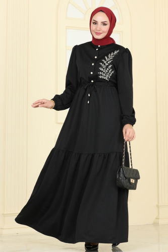 P.L. - Dress PL9082 Black