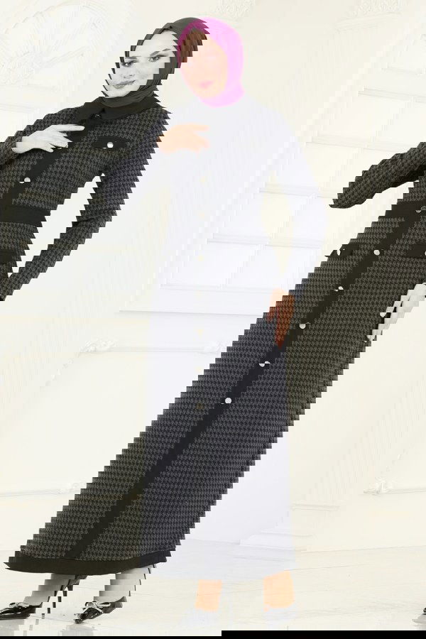 Modaselvim خصم صافٍ20%+20% في سلة التسوق الفستان رمادي غامق PL9085