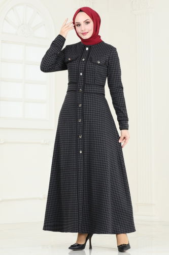 P.L. - Dress PL9086 Anthracite